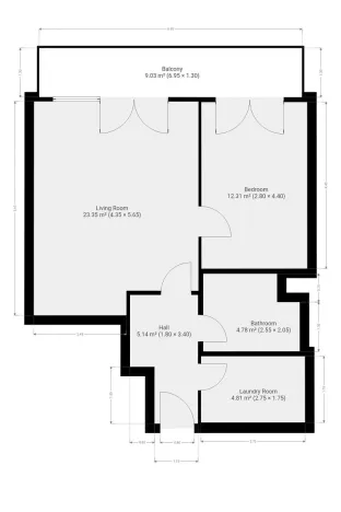 Pronájem bytu 2+kk, Praha - Vysočany, Gerstelova, 54 m2