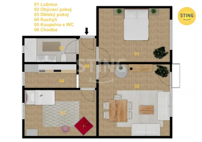 Prodej bytu 3+1, Frýdek-Místek, Karla Hynka Máchy, 73 m2