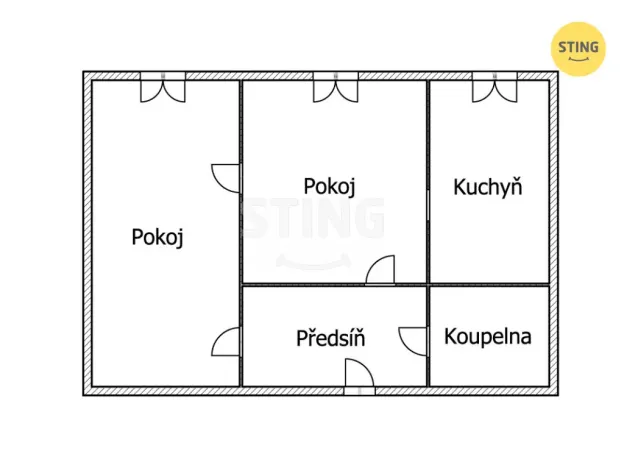 Prodej bytu 2+1, Olomouc - Nové Sady, Fischerova, 43 m2