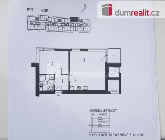 Pronájem bytu 2+kk, Milovice - Mladá, Zátopkova, 50 m2