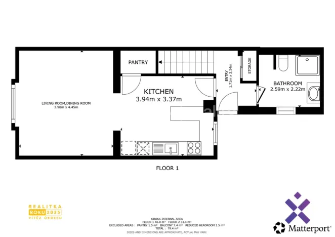 Pronájem rodinného domu, Zlín - Malenovice, Šrámkova, 80 m2