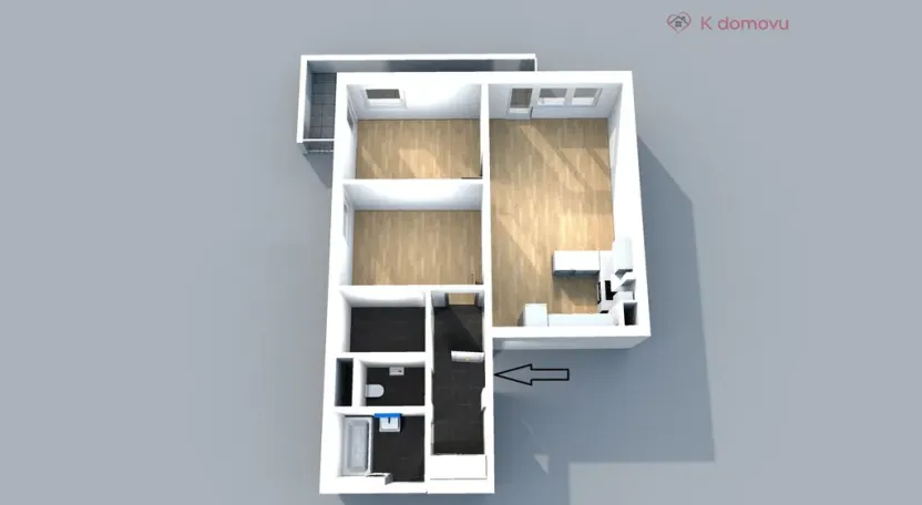 Pronájem bytu 3+kk, Brno - Líšeň, Houbalova, 72 m2