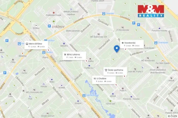 Pronájem bytu 3+1, Praha - Střížkov, Cvikovská, 60 m2