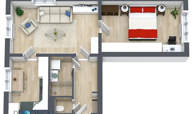 Pronájem bytu 2+1, Ústí nad Orlicí, Špindlerova, 51 m2