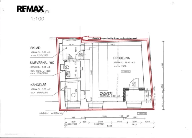 Prodej obchodního prostoru, Jeseník, Poštovní, 41 m2