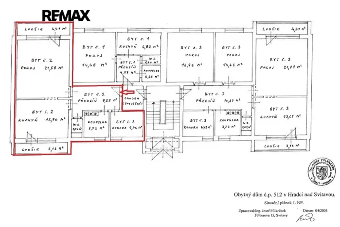 Prodej bytu 1+1, Hradec nad Svitavou, 59 m2