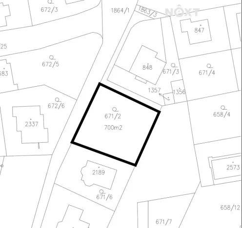 Prodej pozemku pro bydlení, Zlín, 700 m2