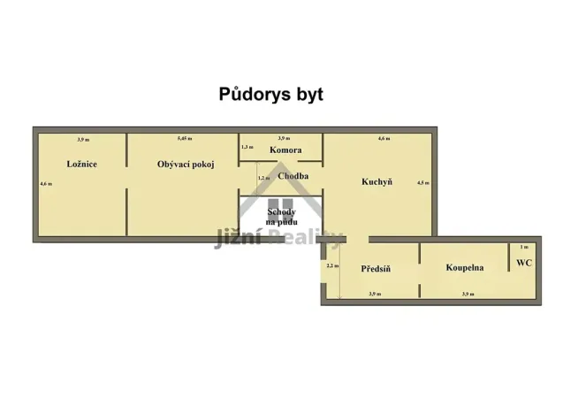 Prodej bytu 2+1, Uherčice, 98 m2