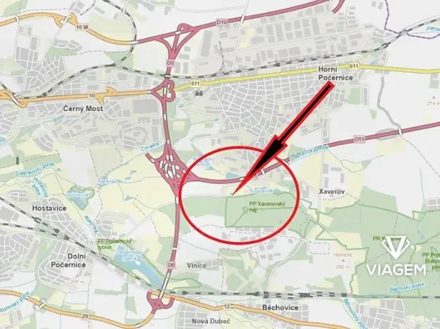 Prodej zahrady, Praha, 1076 m2