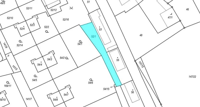 Dražba pozemku, Kutná Hora, 314 m2