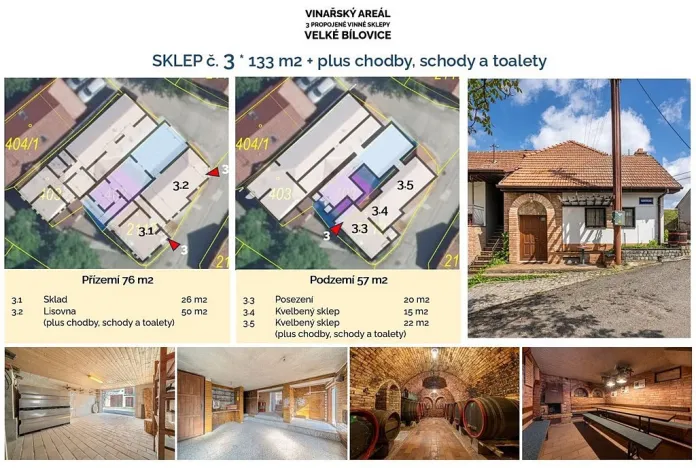 Prodej komerční, Velké Bílovice, 508 m2