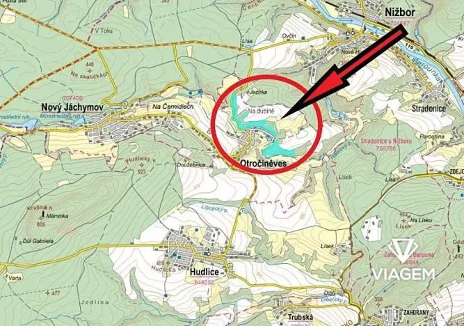 Prodej podílu lesa, Otročiněves, 5742 m2