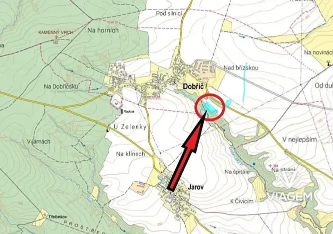Prodej podílu lesa, Dobříč, 1683 m2