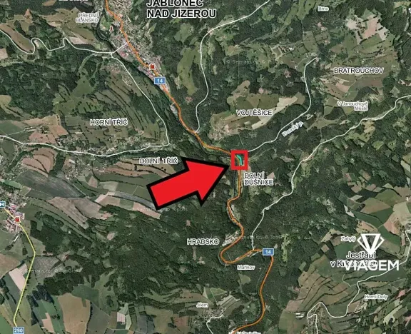 Prodej lesa, Jablonec nad Jizerou, 1568 m2