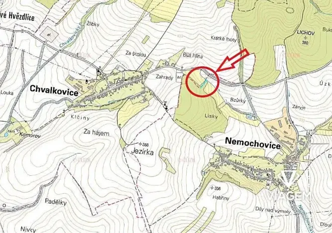 Prodej podílu lesa, Nemochovice, 624 m2