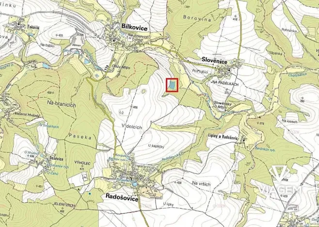 Prodej podílu lesa, Radošovice, 2390 m2