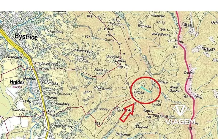 Prodej podílu lesa, Nýdek, 3108 m2