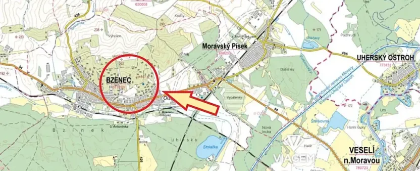 Prodej zahrady, Bzenec, 1621 m2