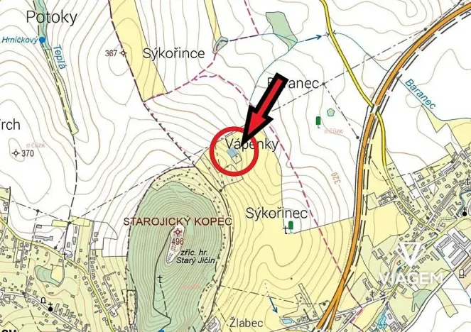 Prodej podílu zahrady, Starý Jičín, 510 m2