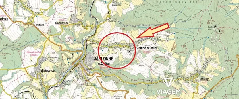 Prodej podílu pozemku pro bydlení, Jamné nad Orlicí, 476 m2