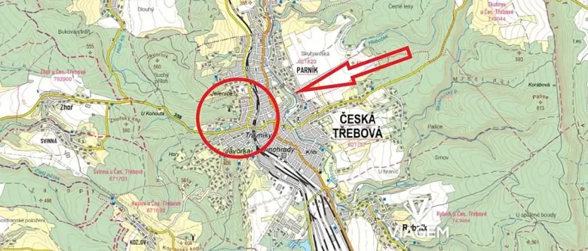 Prodej zahrady, Česká Třebová, 871 m2