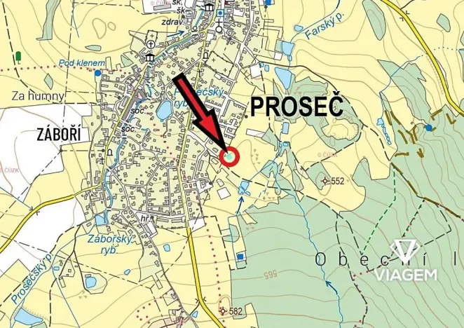 Prodej podílu pozemku pro bydlení, Proseč, 249 m2