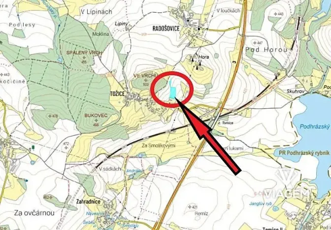 Prodej podílu pole, Bystřice, 4376 m2