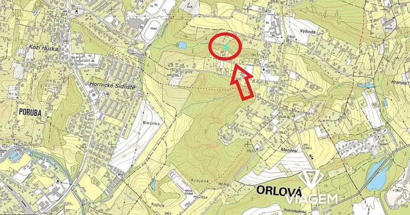 Prodej podílu zahrady, Orlová, 419 m2