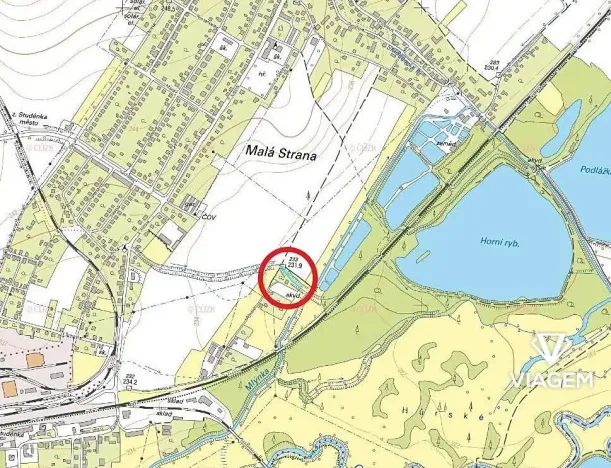 Prodej pole, Studénka, 722 m2