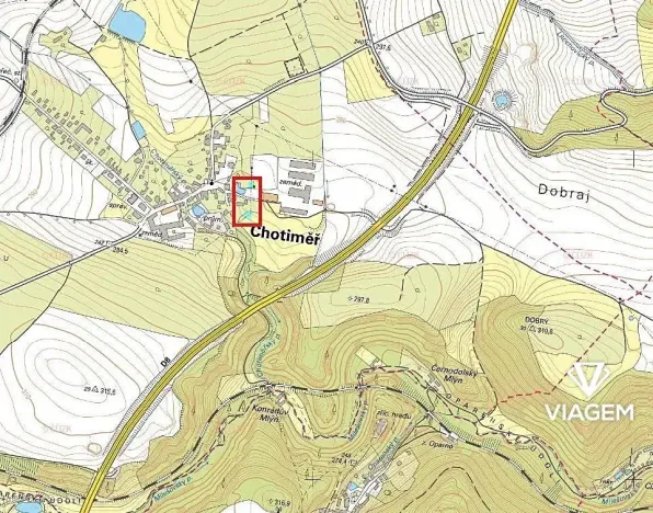 Prodej podílu zahrady, Chotiměř, 371 m2