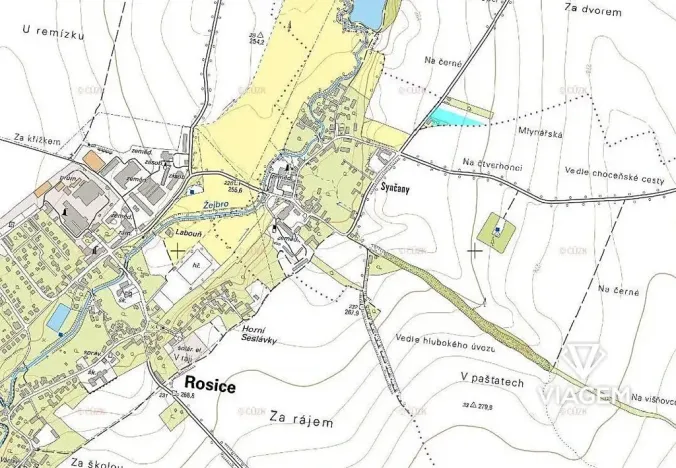 Prodej podílu zahrady, Rosice, 1456 m2