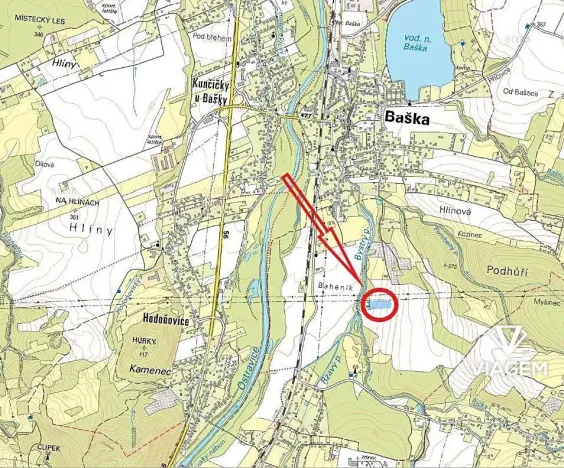 Prodej podílu pole, Baška, 1618 m2