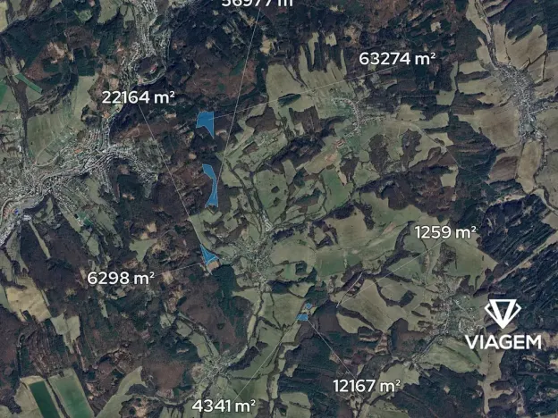 Prodej podílu lesa, Luhačovice, 8215 m2