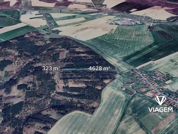 Prodej podílu lesa, Budětsko, 990 m2