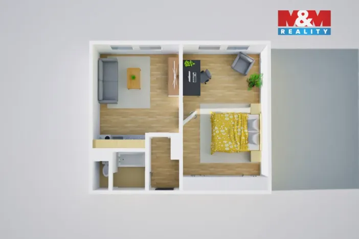 Prodej bytu 1+1, Teplice - Řetenice, Bratislavská, 40 m2