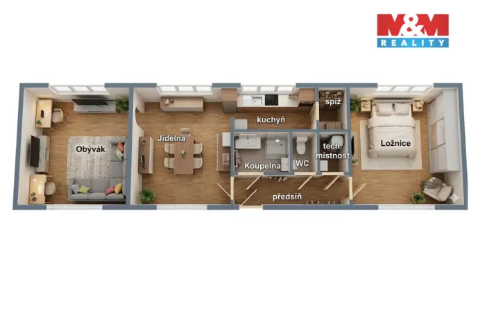 Prodej bytu 3+1, Liberk - Prorubky, 63 m2