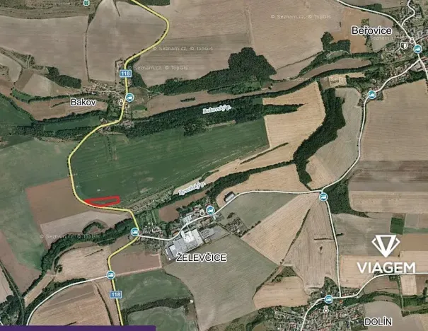 Prodej podílu pole, Beřovice, 2848 m2