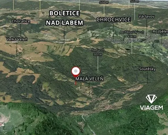 Prodej zahrady, Malá Veleň, 283 m2