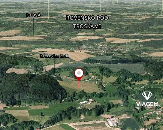 Prodej podílu pole, Rovensko pod Troskami, 7929 m2