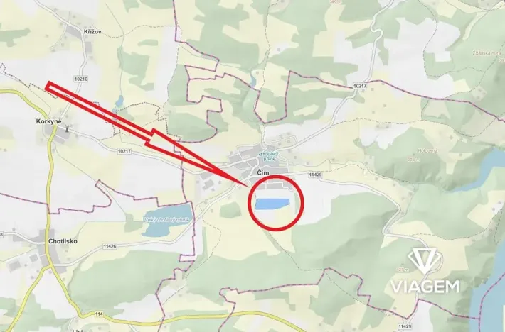 Prodej podílu pole, Čím, 26932 m2