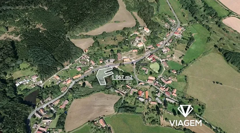 Prodej zahrady, Oselce, 1067 m2