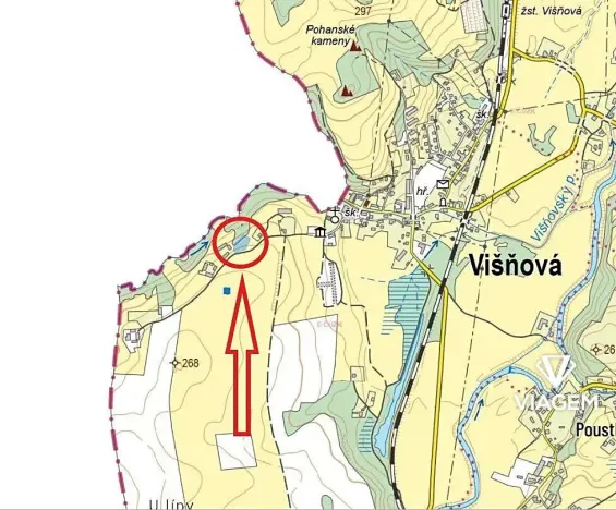 Prodej podílu pozemku pro bydlení, Višňová, 961 m2