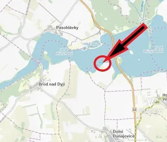 Prodej podílu rybníku, Pasohlávky, 6466 m2