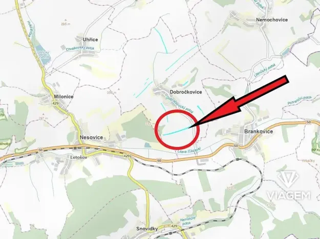 Prodej podílu pole, Dobročkovice, 3043 m2