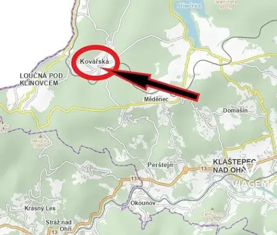 Prodej zahrady, Kovářská, 512 m2