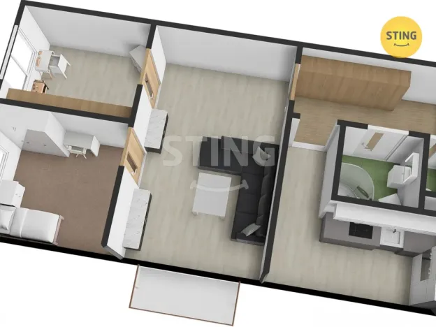 Prodej bytu 3+1, Bruntál, Pionýrská, 65 m2