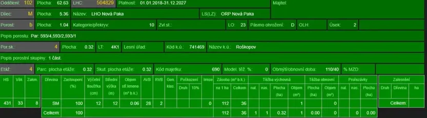 Prodej podílu lesa, Stará Paka, 4610 m2