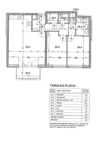 Prodej bytu 3+kk, Praha - Stodůlky, Toufarova, 74 m2