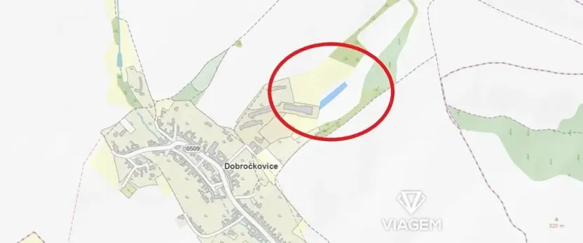 Prodej podílu pole, Dobročkovice, 1195 m2