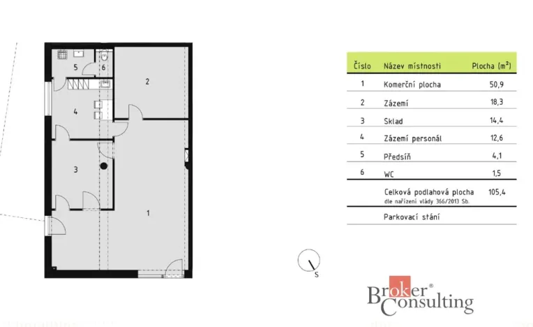 Prodej obchodního prostoru, Železná Ruda, Javorská, 105 m2